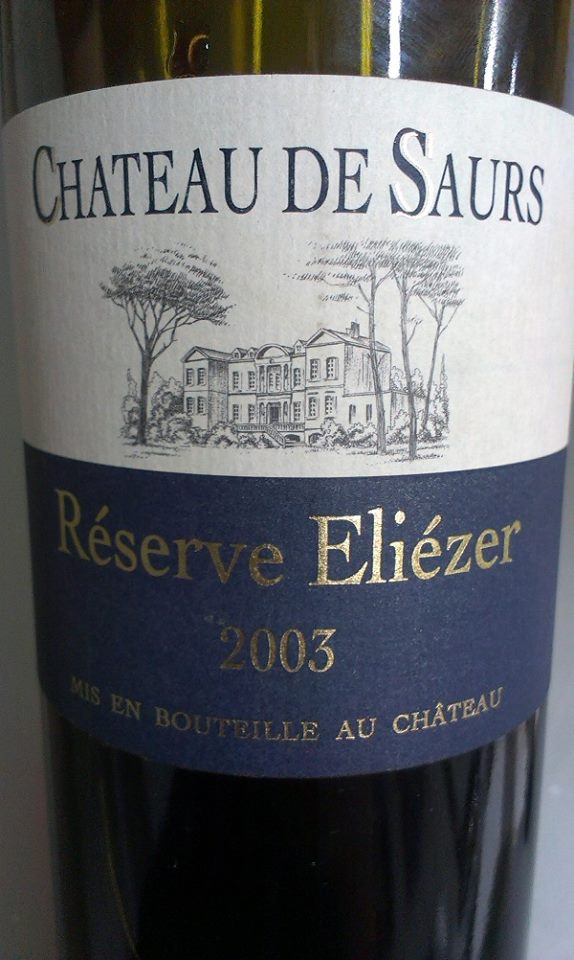 Reserve Eliezer Chateau de Saurs AOC 2003